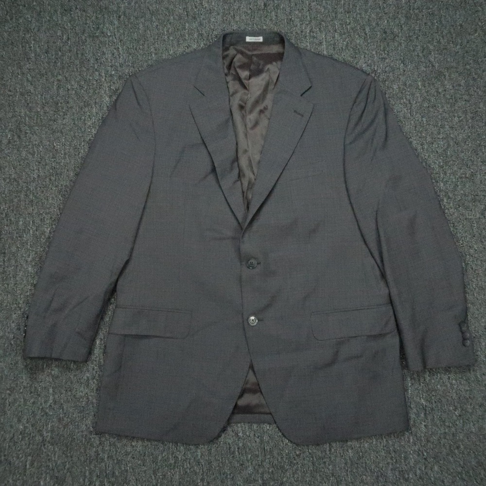 Peter Millar Blazer Men 44R Gray Wool Double Vented Sport Coat Jacket